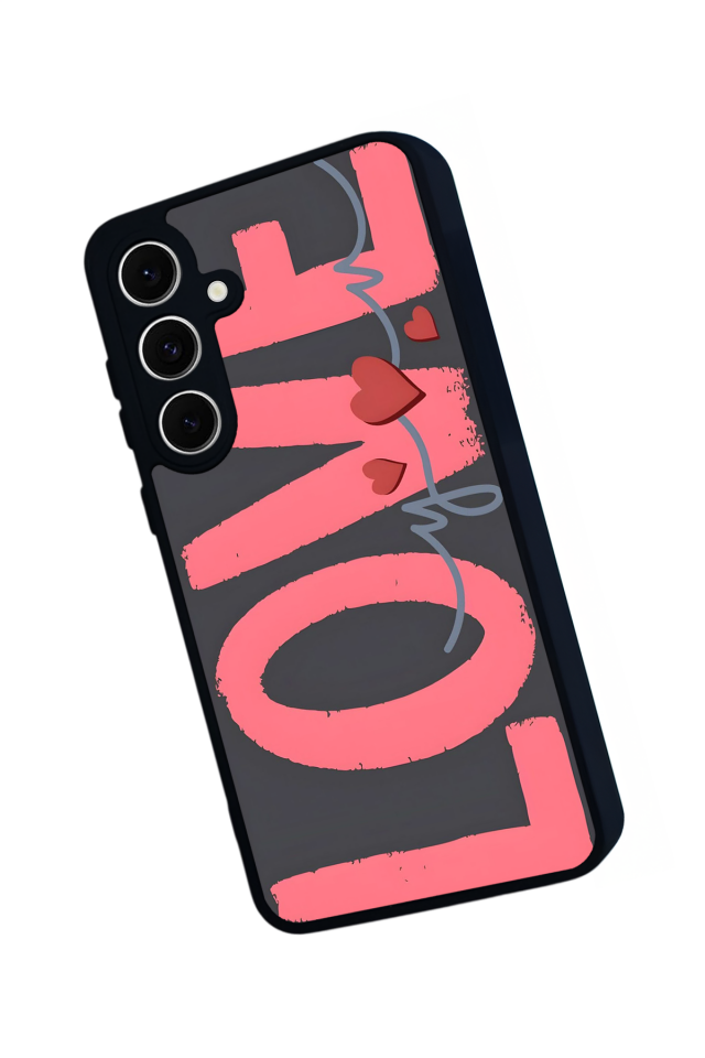 Samsung Galaxy S24 FE Uyumlu Love Tasarımlı Glossy Premium Kılıf