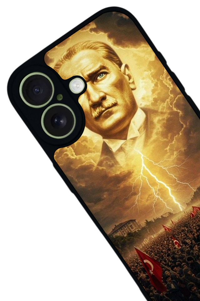 iPhone 17 Uyumlu Mustafa Kemal Ataturk Tasarımlı Glossy Premium Kılıf
