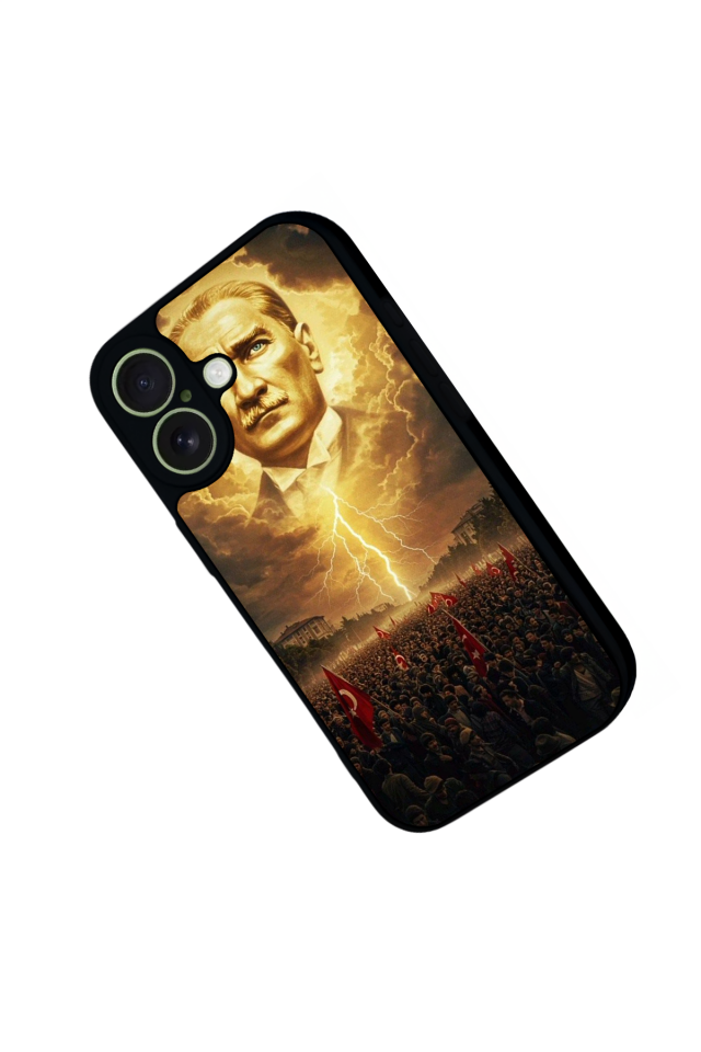 iPhone 17 Uyumlu Mustafa Kemal Ataturk Tasarımlı Glossy Premium Kılıf