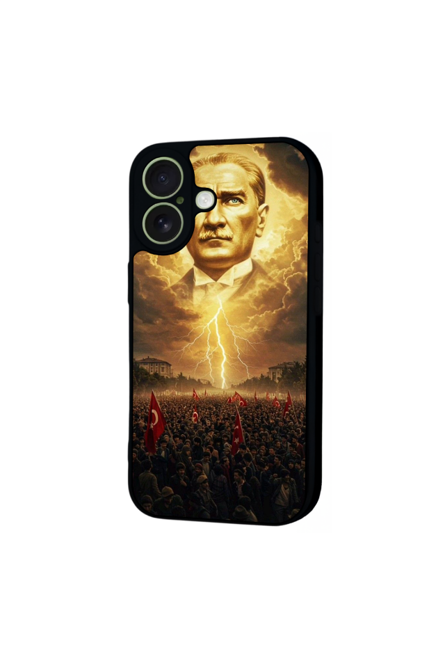 iPhone 17 Uyumlu Mustafa Kemal Ataturk Tasarımlı Glossy Premium Kılıf