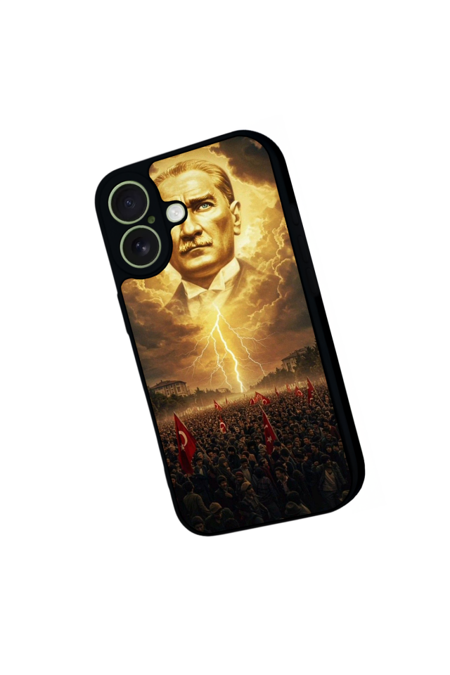 iPhone 17 Uyumlu Mustafa Kemal Ataturk Tasarımlı Glossy Premium Kılıf