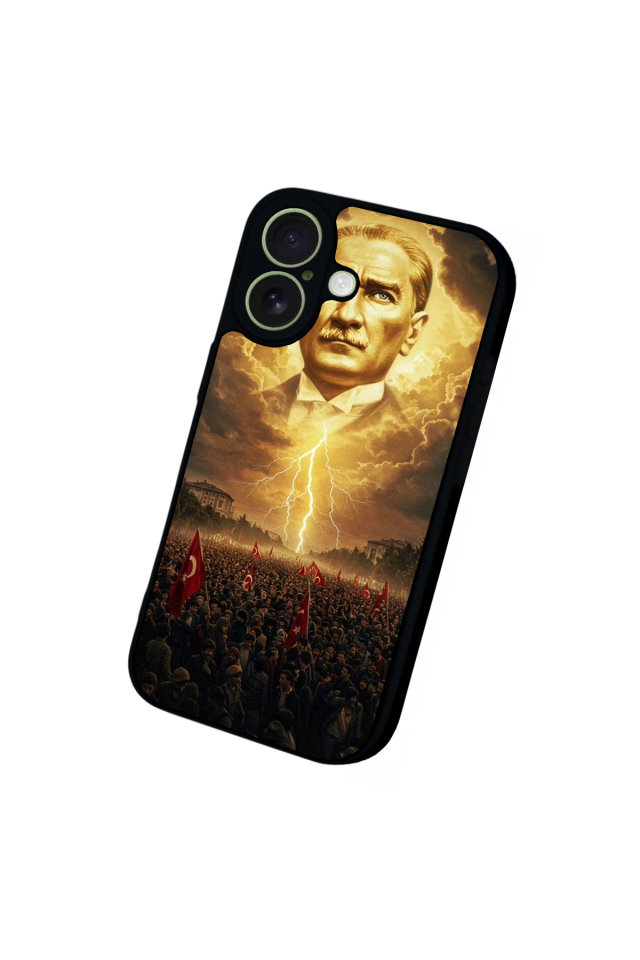 iPhone 17 Uyumlu Mustafa Kemal Ataturk Tasarımlı Glossy Premium Kılıf