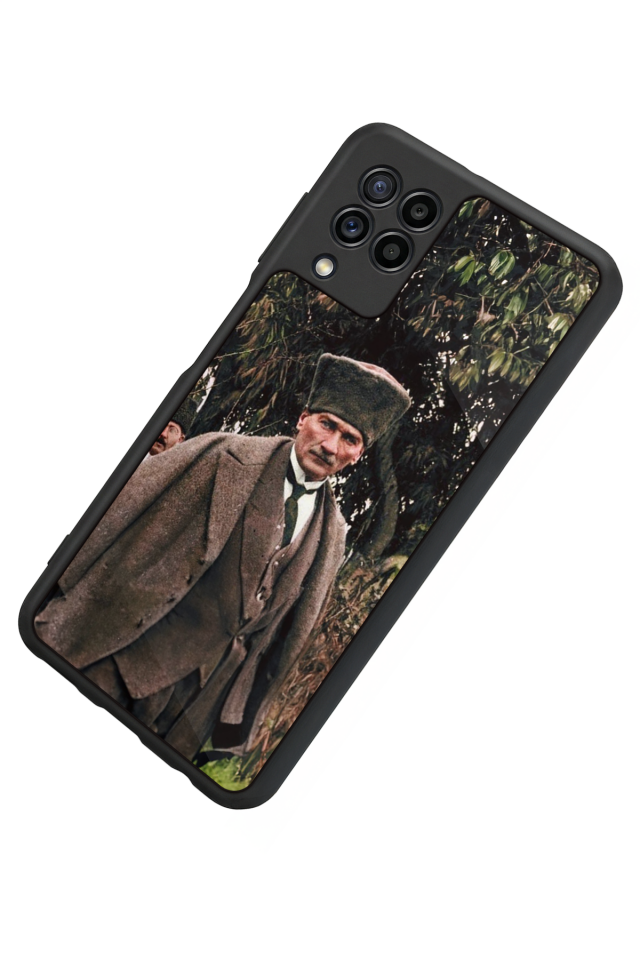 Samsung Galaxy M32 Uyumlu Mustafa Kemal Ataturk Tasarımlı Glossy Premium Kılıf