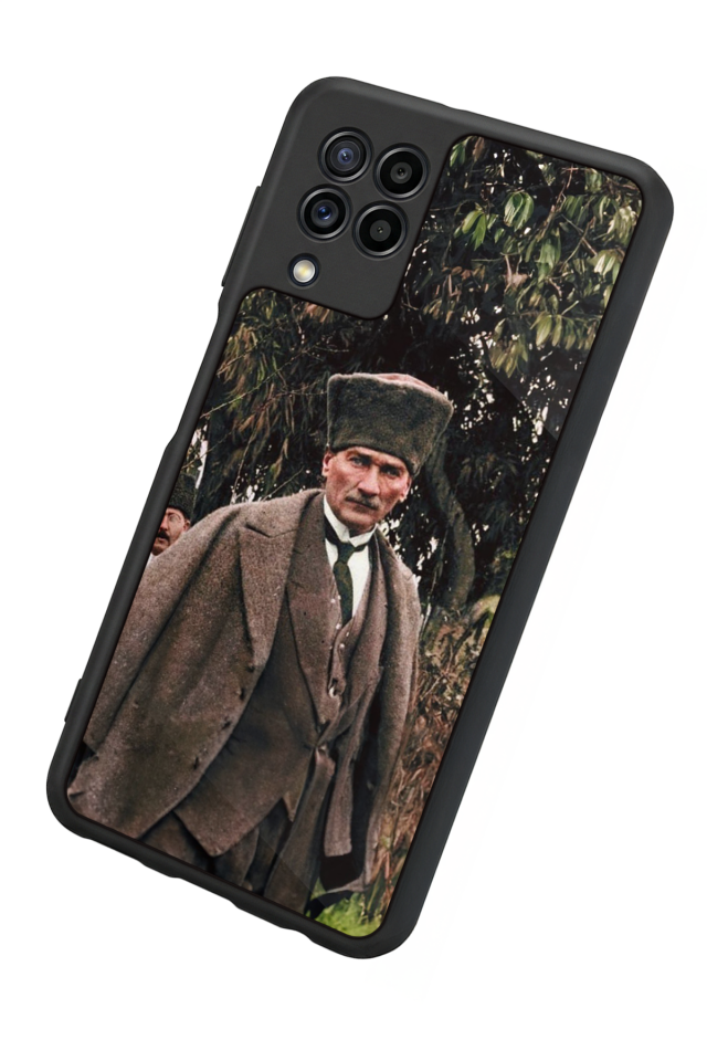Samsung Galaxy M32 Uyumlu Mustafa Kemal Ataturk Tasarımlı Glossy Premium Kılıf