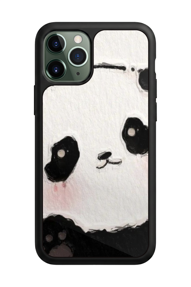 iPhone 11 Pro Uyumlu Panda Tasarımlı Glossy Premium Kılıf