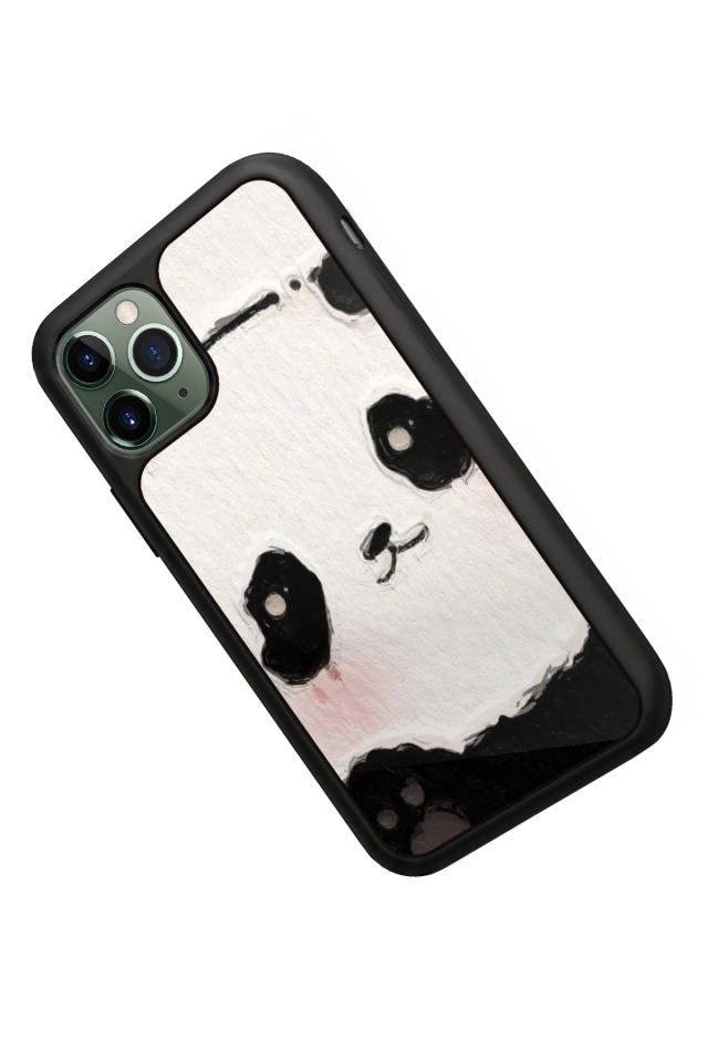 iPhone 11 Pro Uyumlu Panda Tasarımlı Glossy Premium Kılıf