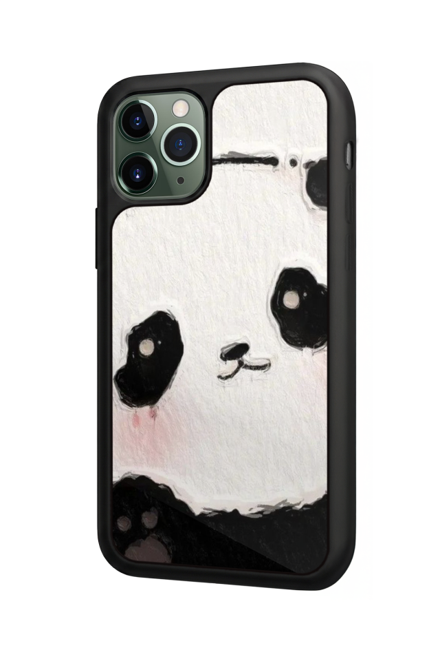 iPhone 11 Pro Uyumlu Panda Tasarımlı Glossy Premium Kılıf