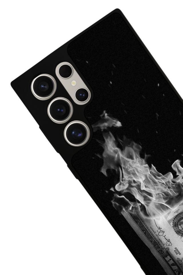 Samsung Galaxy S22 Ultra Uyumlu Para Tasarımlı Glossy Premium Kılıf