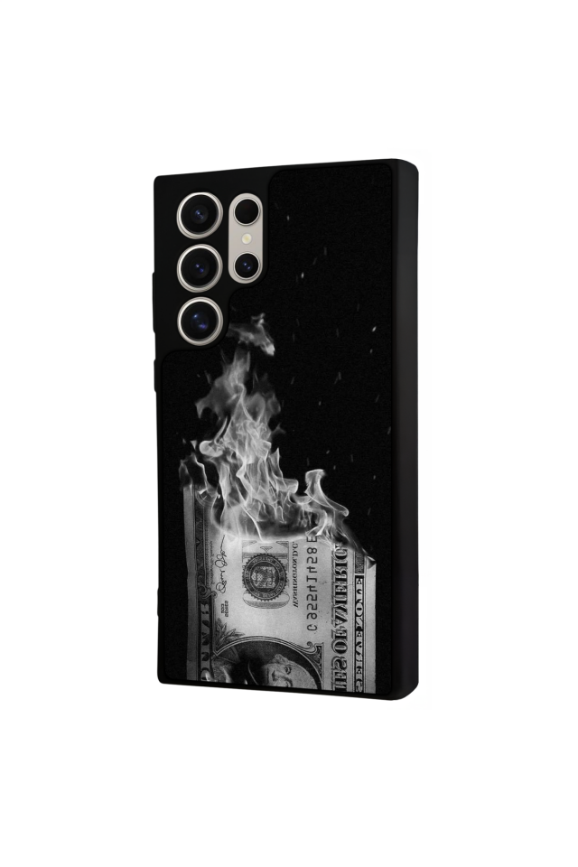 Samsung Galaxy S22 Ultra Uyumlu Para Tasarımlı Glossy Premium Kılıf