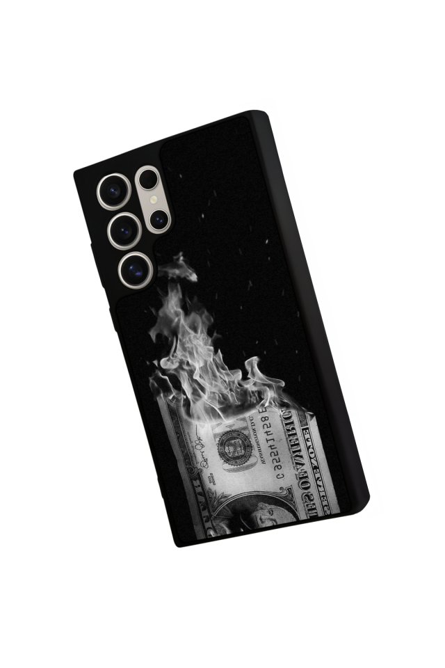 Samsung Galaxy S22 Ultra Uyumlu Para Tasarımlı Glossy Premium Kılıf