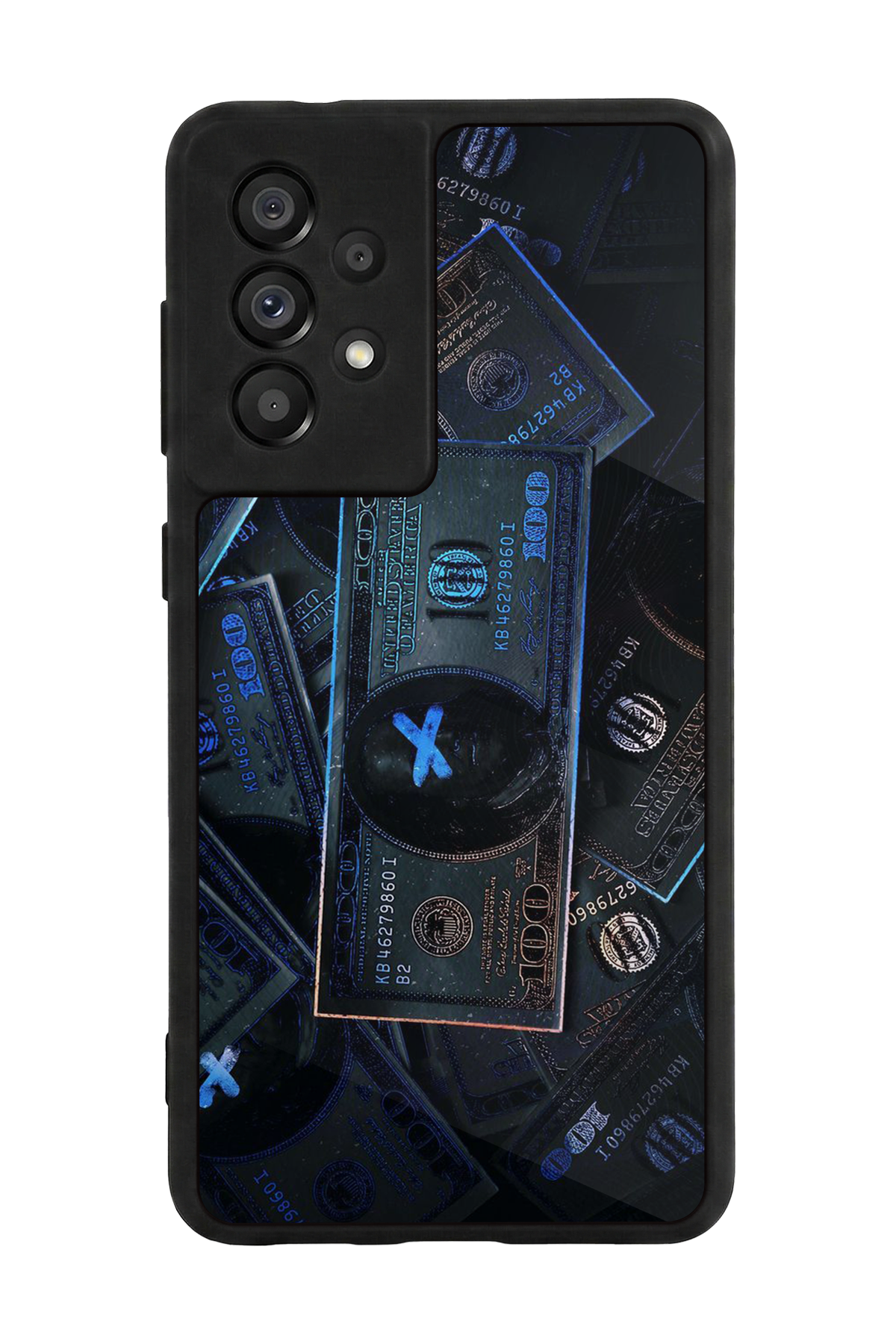 Samsung Galaxy A73 Uyumlu Para Tasarımlı Glossy Premium Kılıf