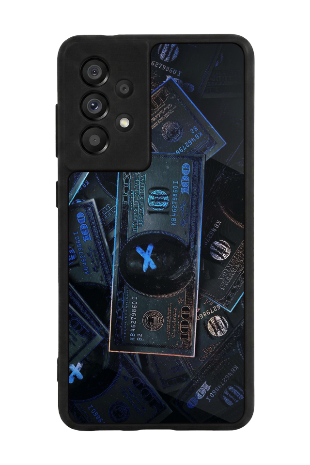 Samsung Galaxy A73 Uyumlu Para Tasarımlı Glossy Premium Kılıf