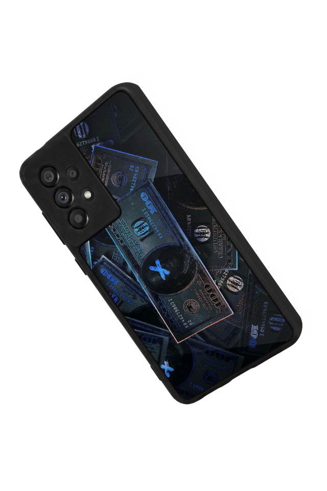 Samsung Galaxy A73 Uyumlu Para Tasarımlı Glossy Premium Kılıf