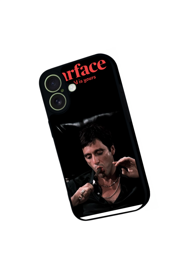iPhone 17 Uyumlu Scarface Tasarımlı Glossy Premium Kılıf