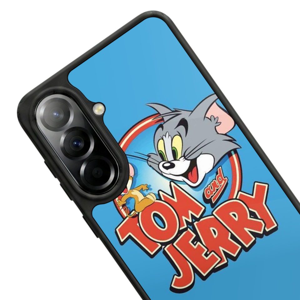 Samsung Galaxy A57 Uyumlu Tom And Jerry Tasarımlı Glossy Premium Kılıf