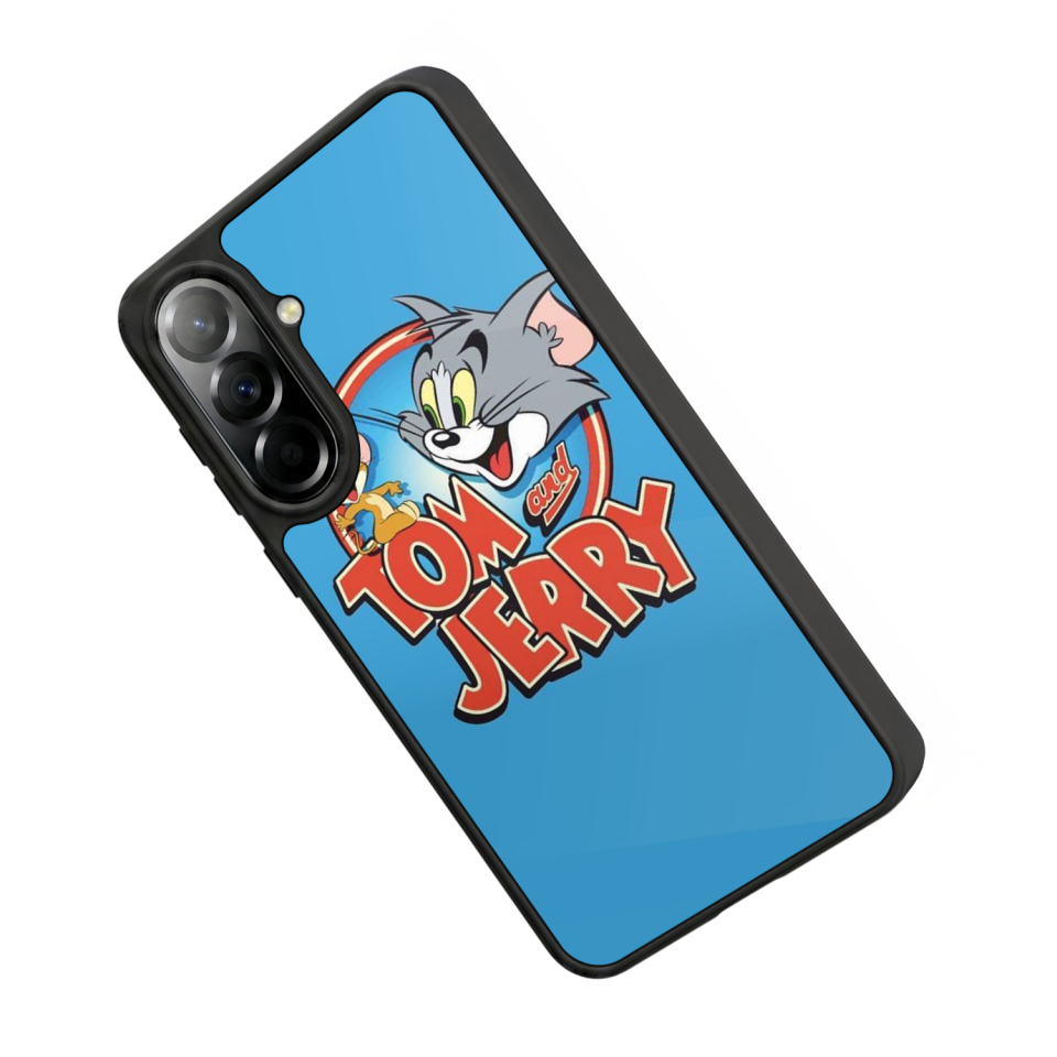 Samsung Galaxy A57 Uyumlu Tom And Jerry Tasarımlı Glossy Premium Kılıf