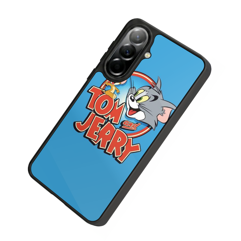 Samsung Galaxy A57 Uyumlu Tom And Jerry Tasarımlı Glossy Premium Kılıf