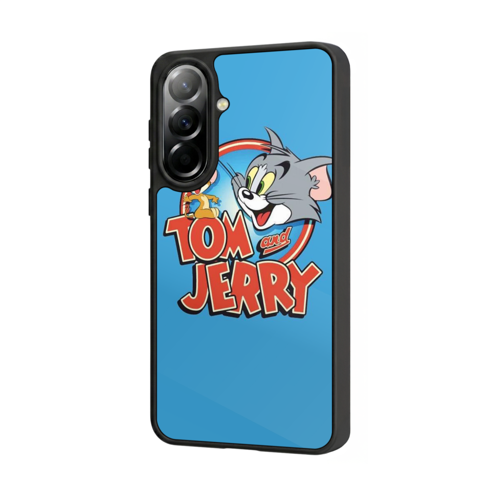 Samsung Galaxy A57 Uyumlu Tom And Jerry Tasarımlı Glossy Premium Kılıf