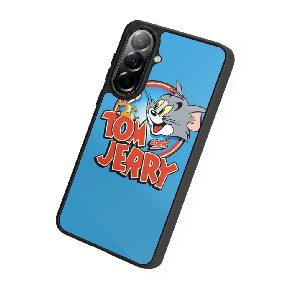 Samsung Galaxy A57 Uyumlu Tom And Jerry Tasarımlı Glossy Premium Kılıf