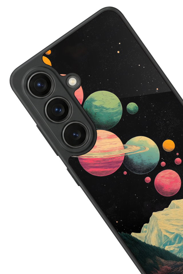 Samsung Galaxy S26 Uyumlu Uzay Tasarımlı Glossy Premium Kılıf