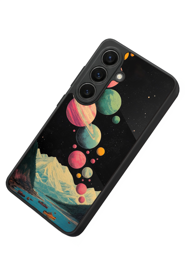 Samsung Galaxy S26 Uyumlu Uzay Tasarımlı Glossy Premium Kılıf