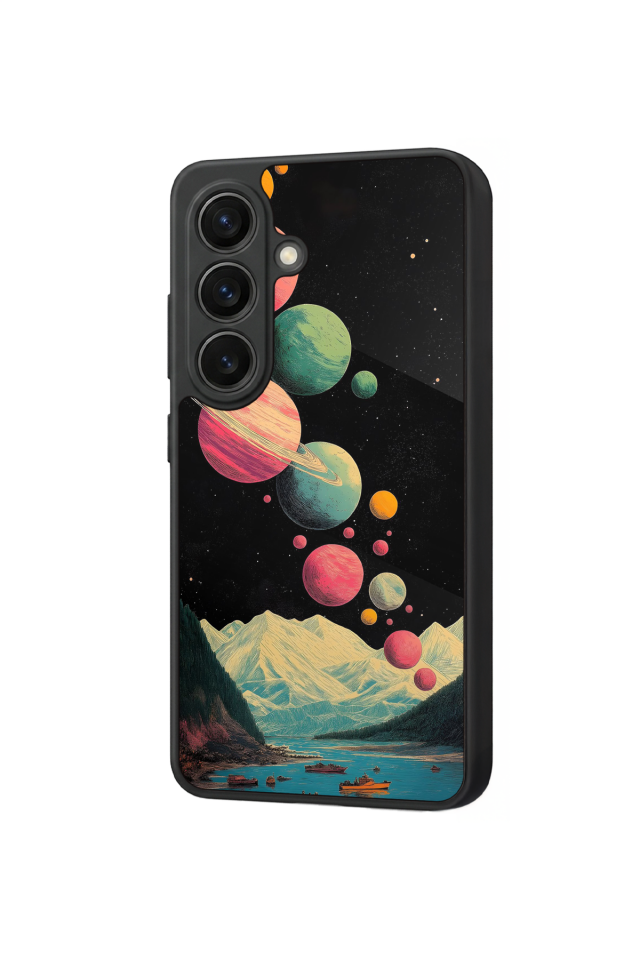 Samsung Galaxy S26 Uyumlu Uzay Tasarımlı Glossy Premium Kılıf