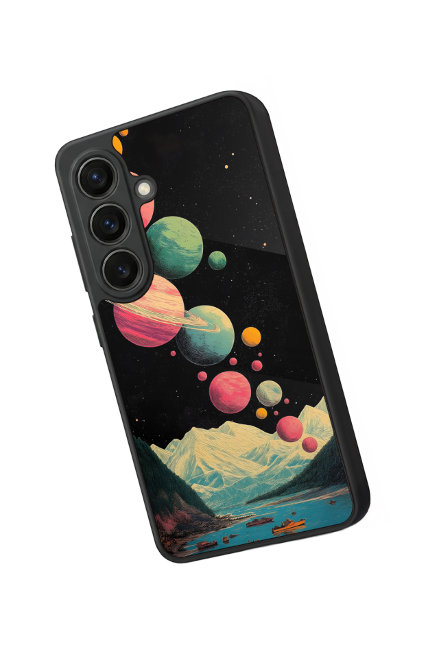 Samsung Galaxy S26 Uyumlu Uzay Tasarımlı Glossy Premium Kılıf