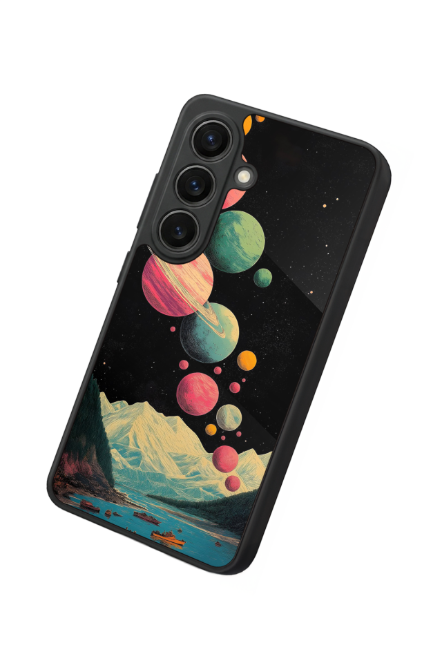 Samsung Galaxy S26 Uyumlu Uzay Tasarımlı Glossy Premium Kılıf