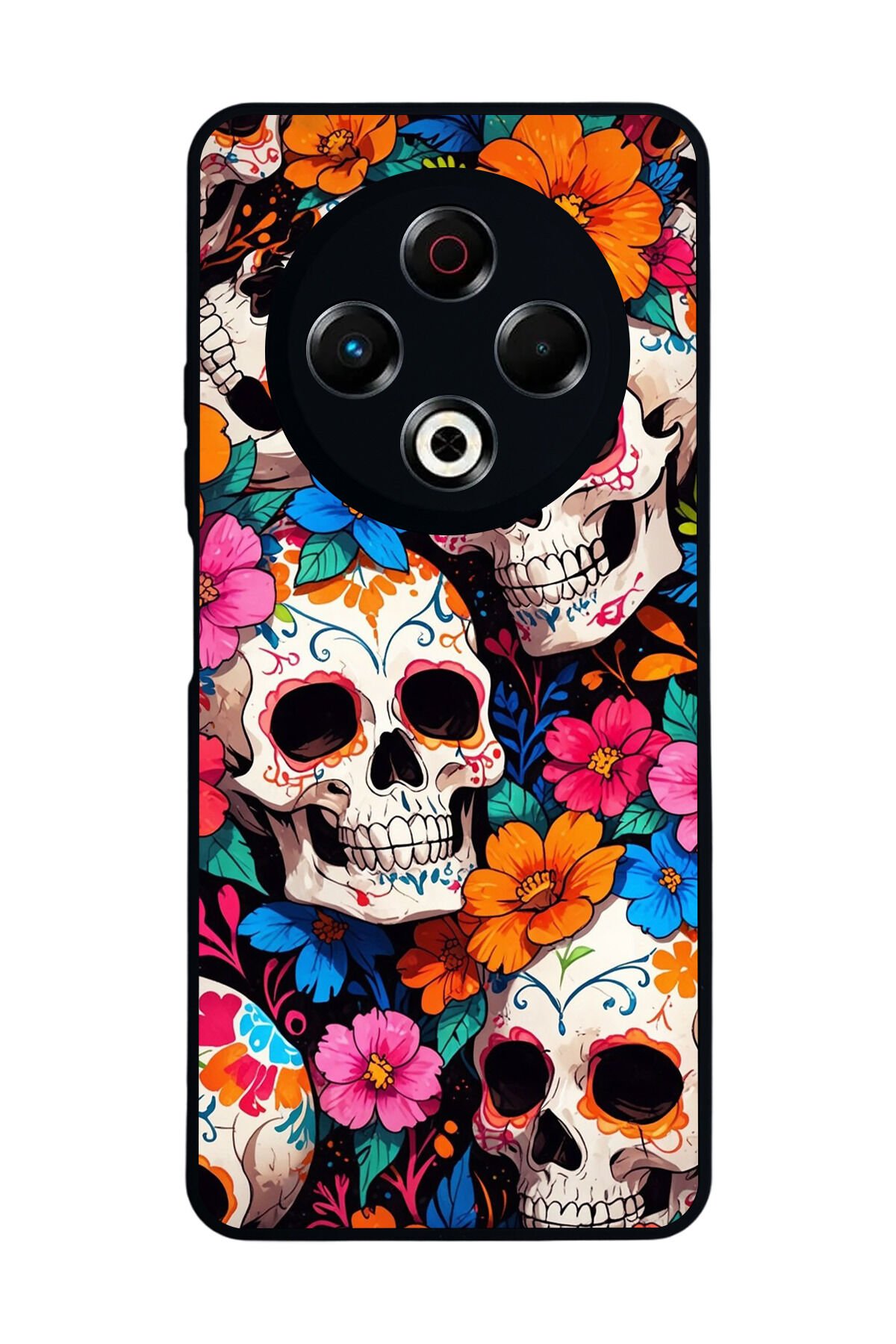 Tecno Spark 30 Uyumlu KuruKafa Tasarımlı Glossy Premium Kılıf