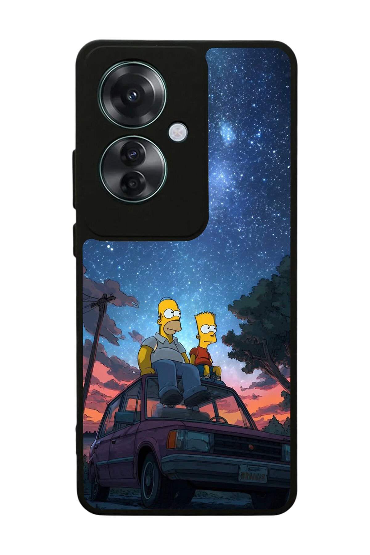 Oppo Reno 11F Uyumlu The Simpsons Tasarımlı Glossy Premium Kılıf