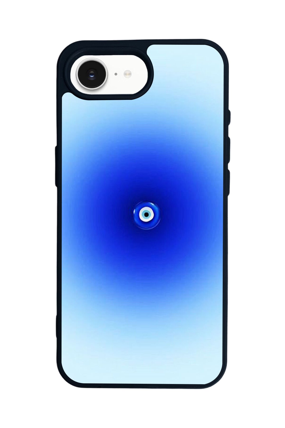 iPhone 16E Uyumlu Nazar Tasarımlı Glossy Premium Kılıf