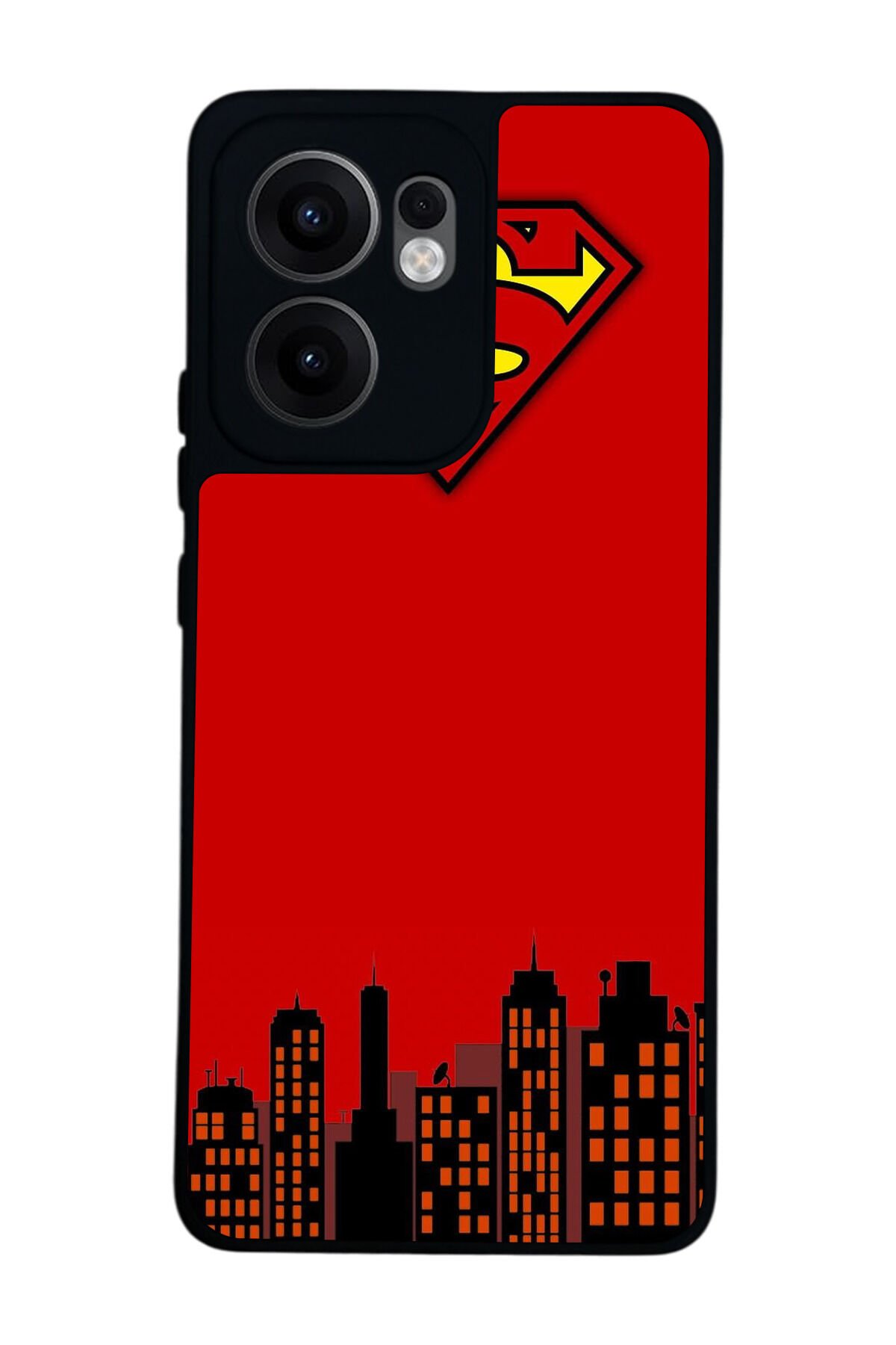 Oppo Reno 13F Uyumlu Superman Tasarımlı Glossy Premium Kılıf