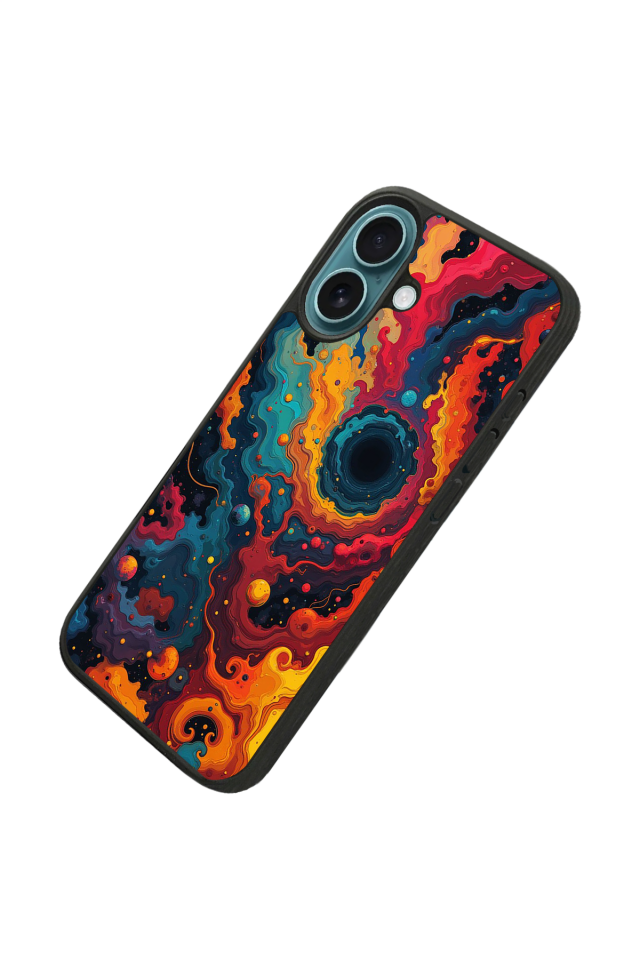 iPhone 16 Uyumlu Abstract Tasarımlı Glossy Premium Kılıf
