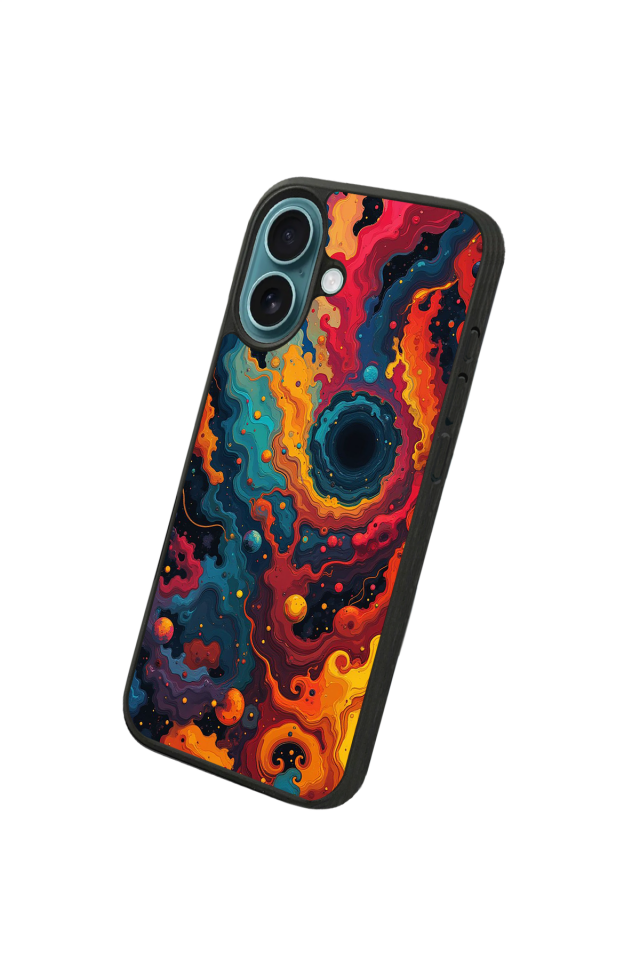 iPhone 16 Uyumlu Abstract Tasarımlı Glossy Premium Kılıf