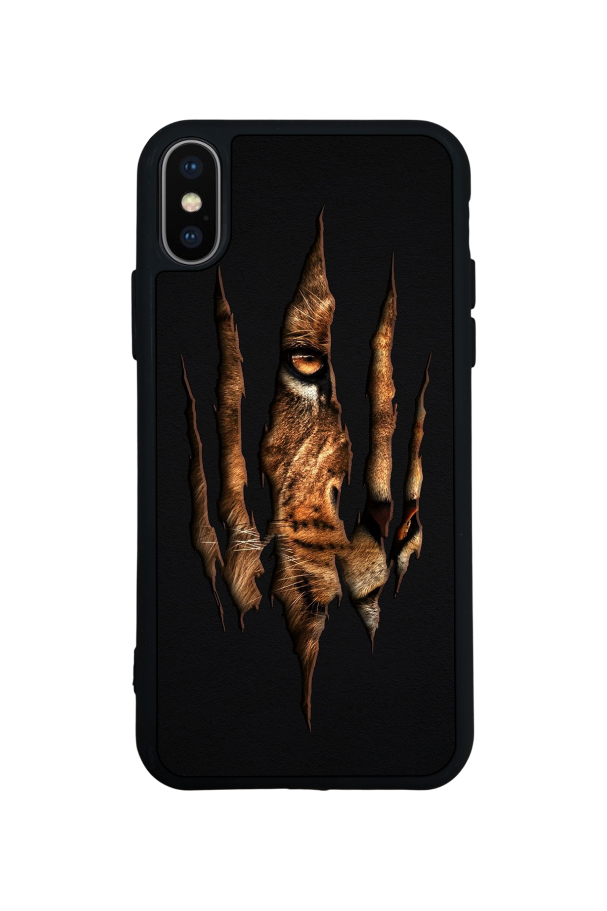 iPhone X/ XS Uyumlu Aslan Tasarımlı Glossy Premium Kılıf
