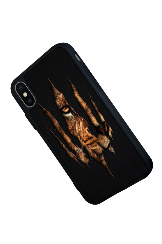iPhone X/ XS Uyumlu Aslan Tasarımlı Glossy Premium Kılıf