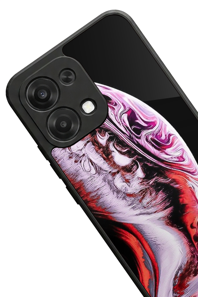 Oppo A6 Pro Uyumlu Ay Tasarımlı Glossy Premium Kılıf