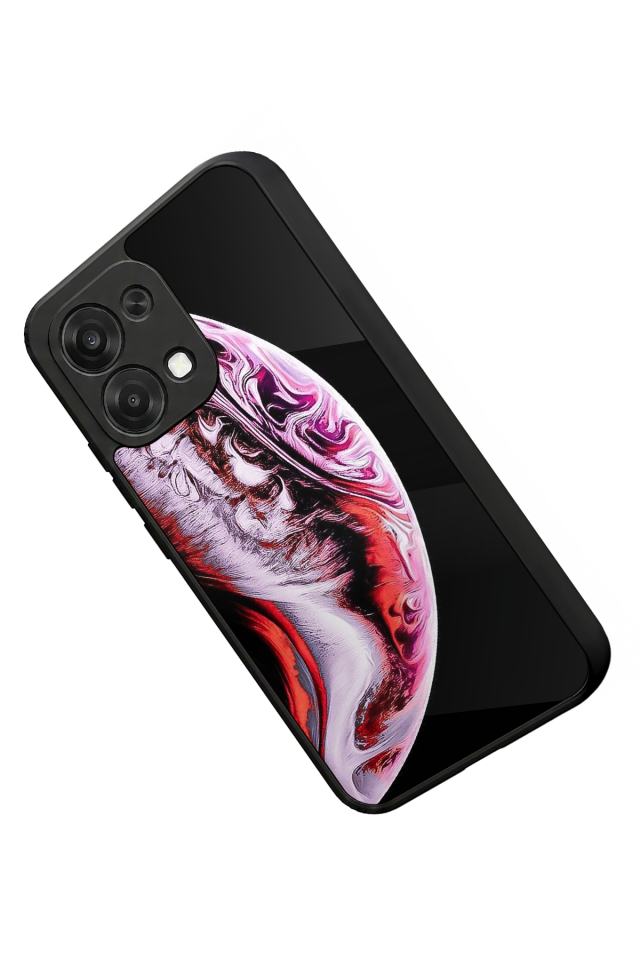 Oppo A6 Pro Uyumlu Ay Tasarımlı Glossy Premium Kılıf