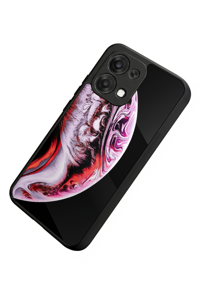 Oppo A6 Pro Uyumlu Ay Tasarımlı Glossy Premium Kılıf