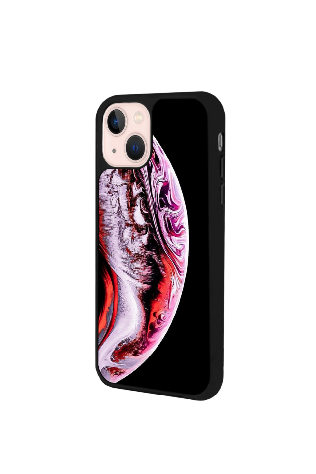 iPhone 13 Mini Uyumlu Ay Tasarımlı Glossy Premium Kılıf