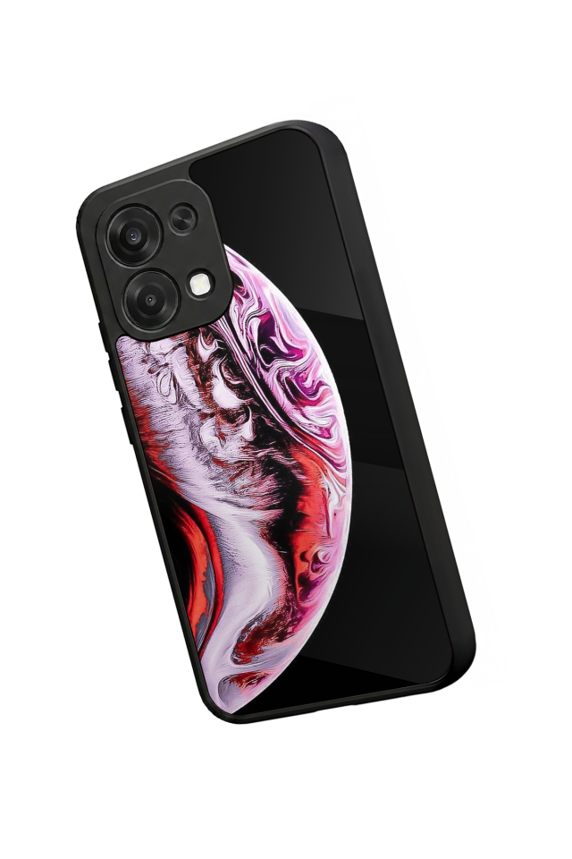 Oppo A6 Pro Uyumlu Ay Tasarımlı Glossy Premium Kılıf