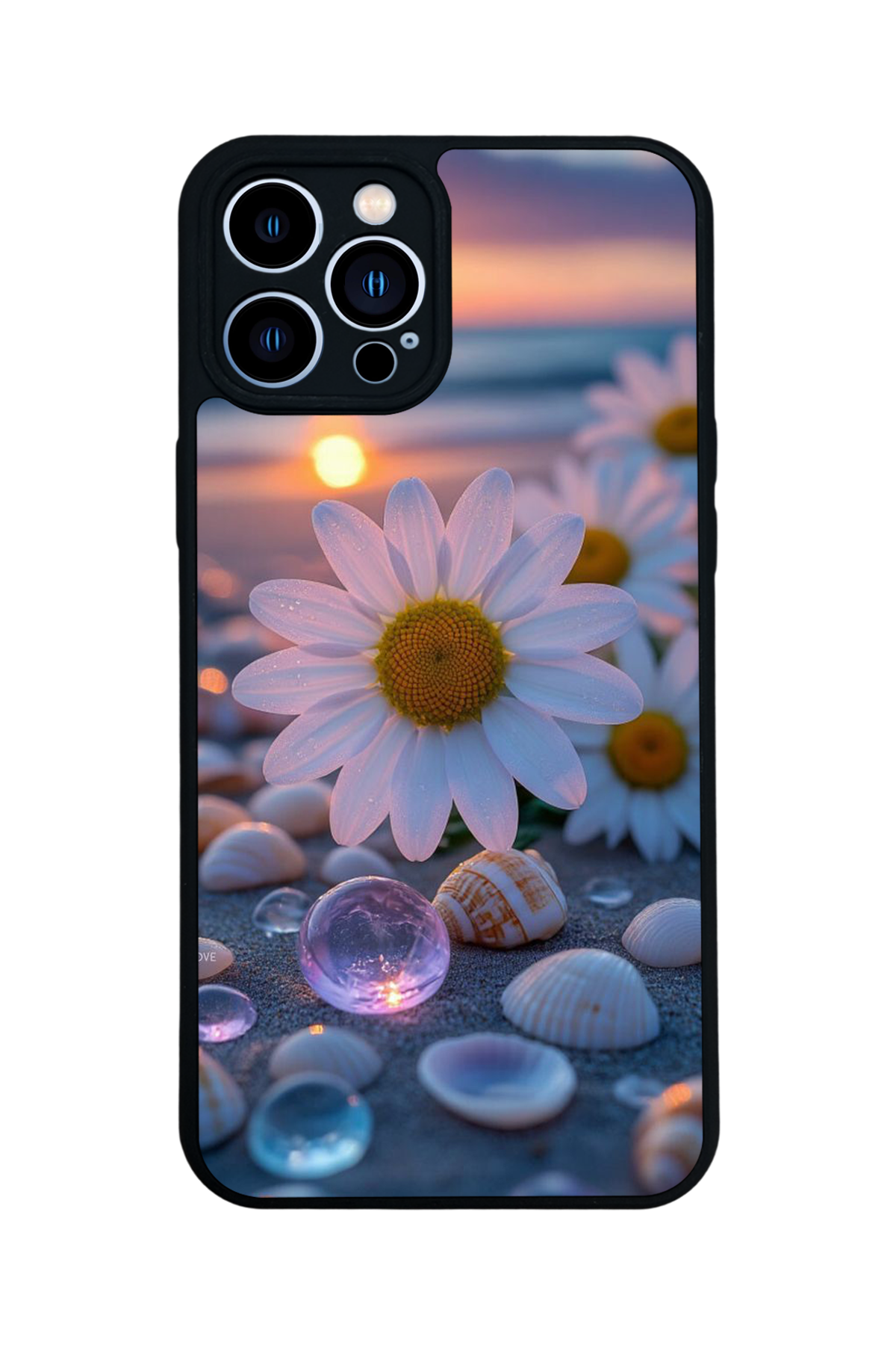 iPhone 13 Pro Max Uyumlu Cicek Tasarımlı Glossy Premium Kılıf