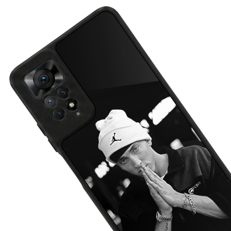 Xiaomi Redmi Note 11 Pro Uyumlu Eminem Tasarımlı Glossy Premium Kılıf