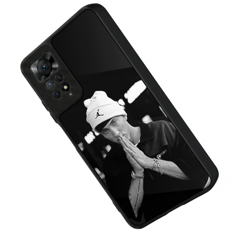 Xiaomi Redmi Note 11 Pro Uyumlu Eminem Tasarımlı Glossy Premium Kılıf