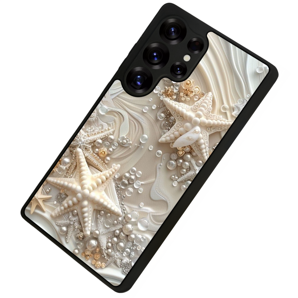 Samsung Galaxy S25 Ultra Uyumlu  İnci Tasarımlı Glossy Premium Kılıf
