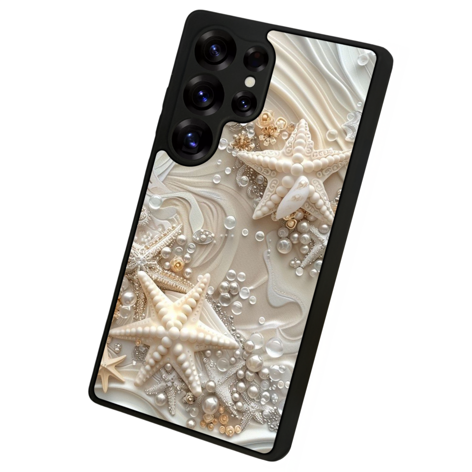 Samsung Galaxy S25 Ultra Uyumlu  İnci Tasarımlı Glossy Premium Kılıf