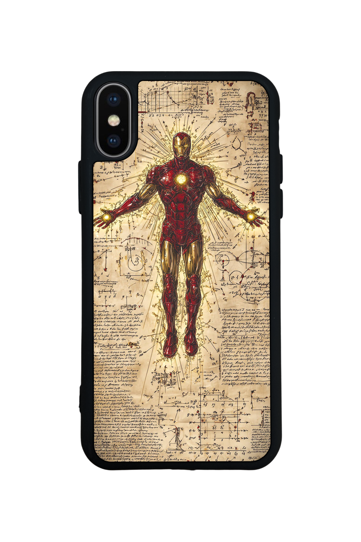 iPhone XS Max Uyumlu Iron Man ( Demir Adam ) Tasarımlı Glossy Premium Kılıf