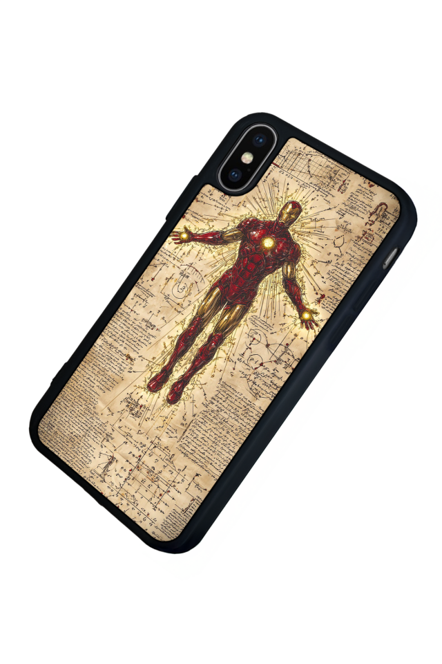 iPhone XS Max Uyumlu Iron Man ( Demir Adam ) Tasarımlı Glossy Premium Kılıf