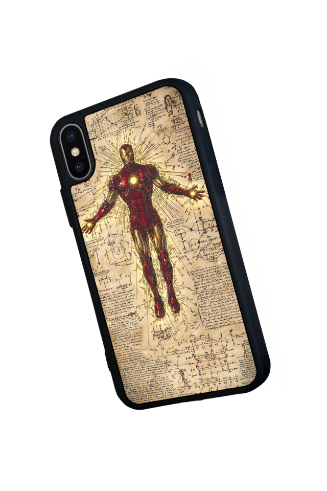 iPhone XS Max Uyumlu Iron Man ( Demir Adam ) Tasarımlı Glossy Premium Kılıf