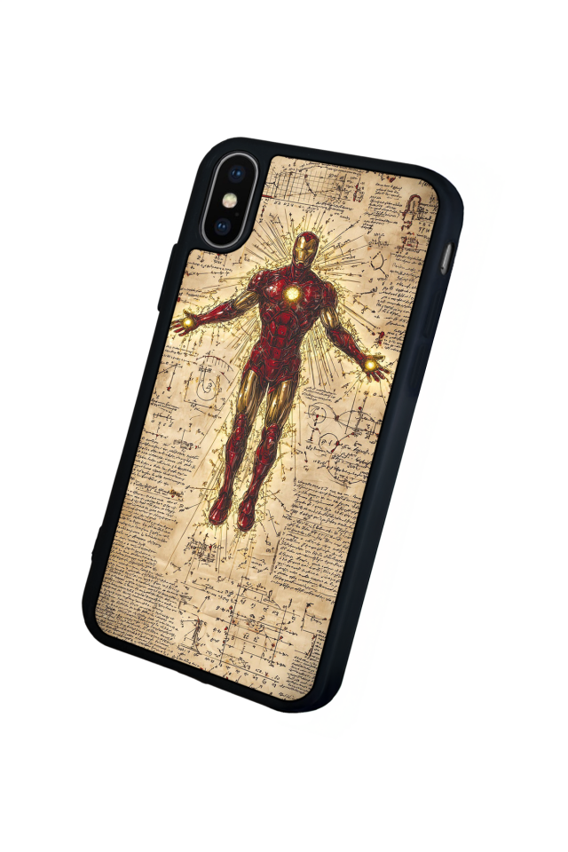 iPhone XS Max Uyumlu Iron Man ( Demir Adam ) Tasarımlı Glossy Premium Kılıf